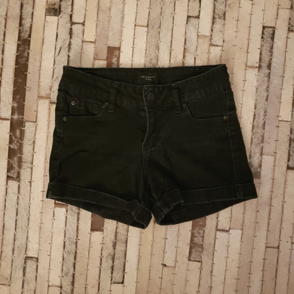 CELEBRITY PINK Black Jean Shorts